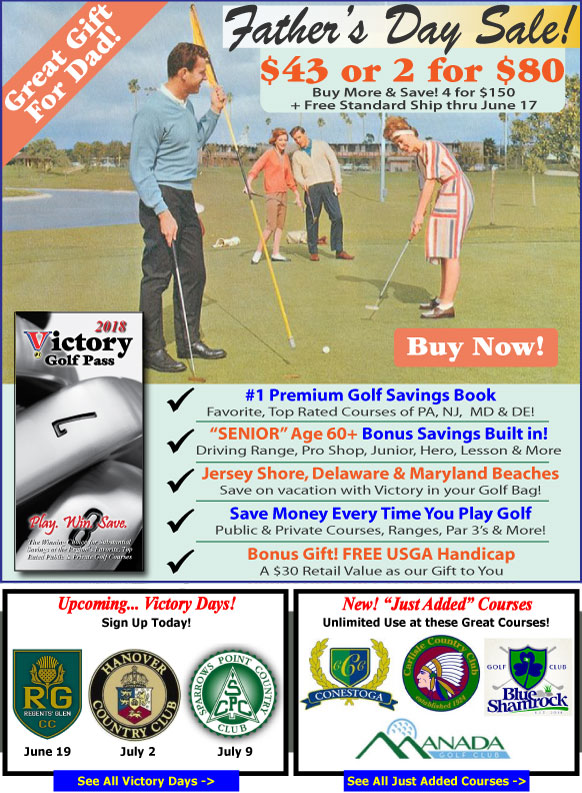 Victory Golf Pass Save Money Every Time You Play Golf!